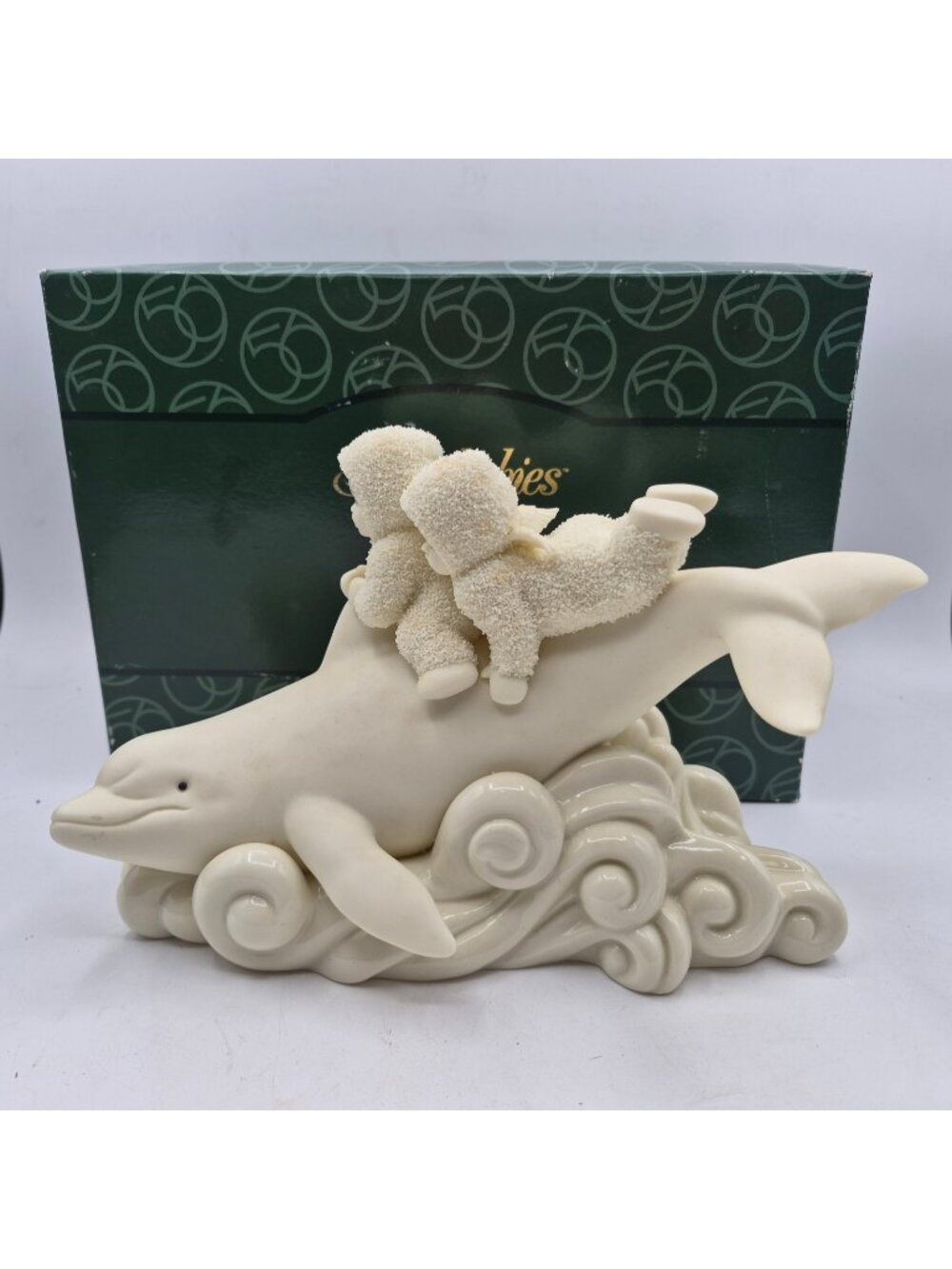 Department 56 Snowbabies Ride The Wave Figurine 56.69057 w/Box